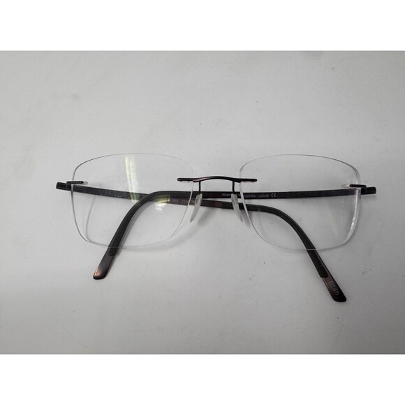 Silhouette 5416 40 6055 Titanium Bronze Gray Rimless Eyeglasses Frames 19 140 main image 10